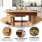 Flash Furniture Rectangle 40 in W, 84 in L, 30 in H, Pine Wood, Pinus Glabra, Steel, Light Natural XA-F-84X40-LN-GG - alternate 5